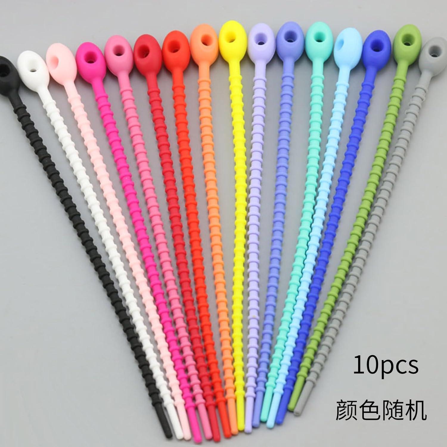 Sujetadores de Cable de Silicona Reutilizables Meiliyizu 10 Piezas