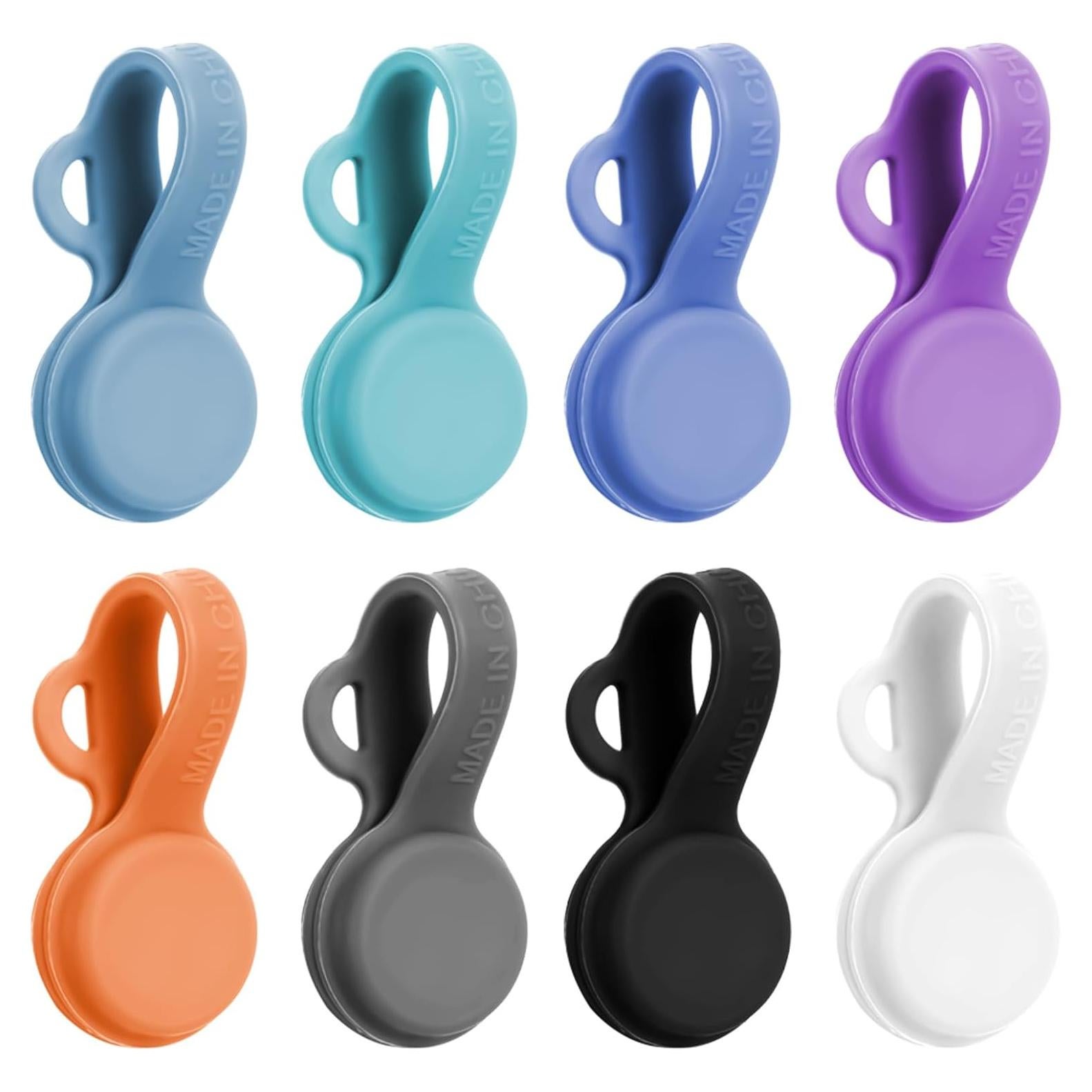 Bridas Magnéticas de Silicona JIYIN 8 Piezas Organizador de Cables