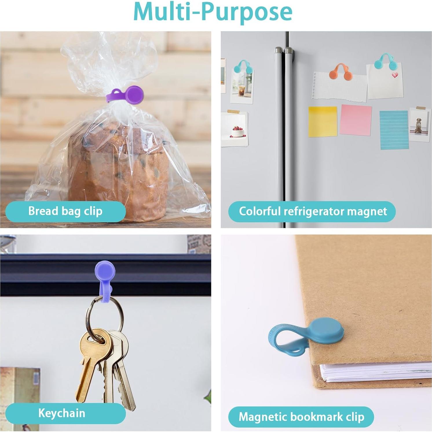 Bridas Magnéticas de Silicona JIYIN 8 Piezas Organizador de Cables