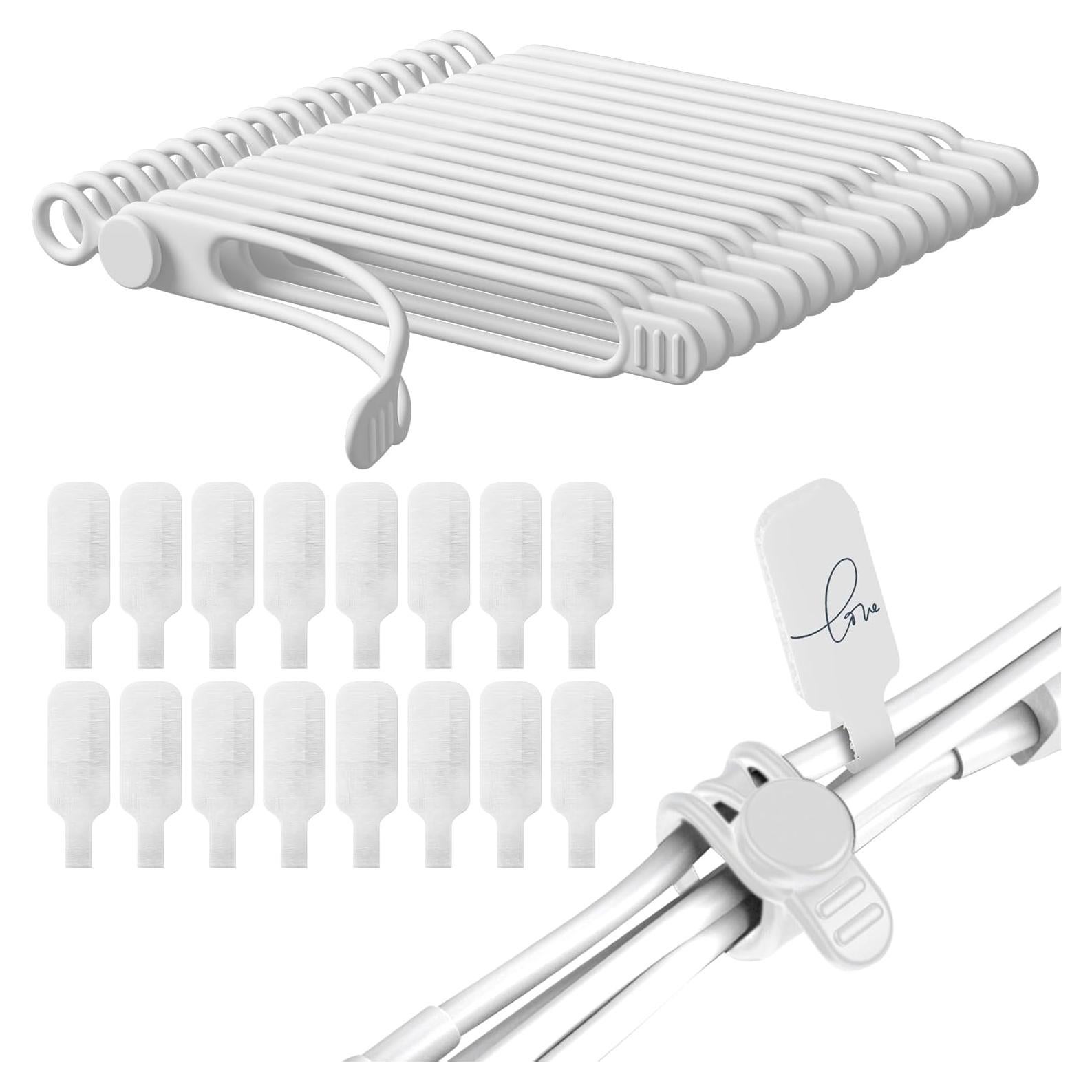 32 Piezas Etiquetas y Bridas de Cable Nearockle - Nylon Blanco