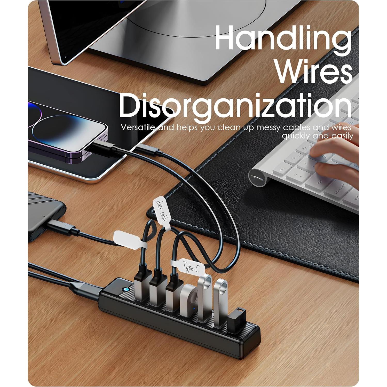 32 Piezas Etiquetas y Bridas de Cable Nearockle - Nylon Blanco