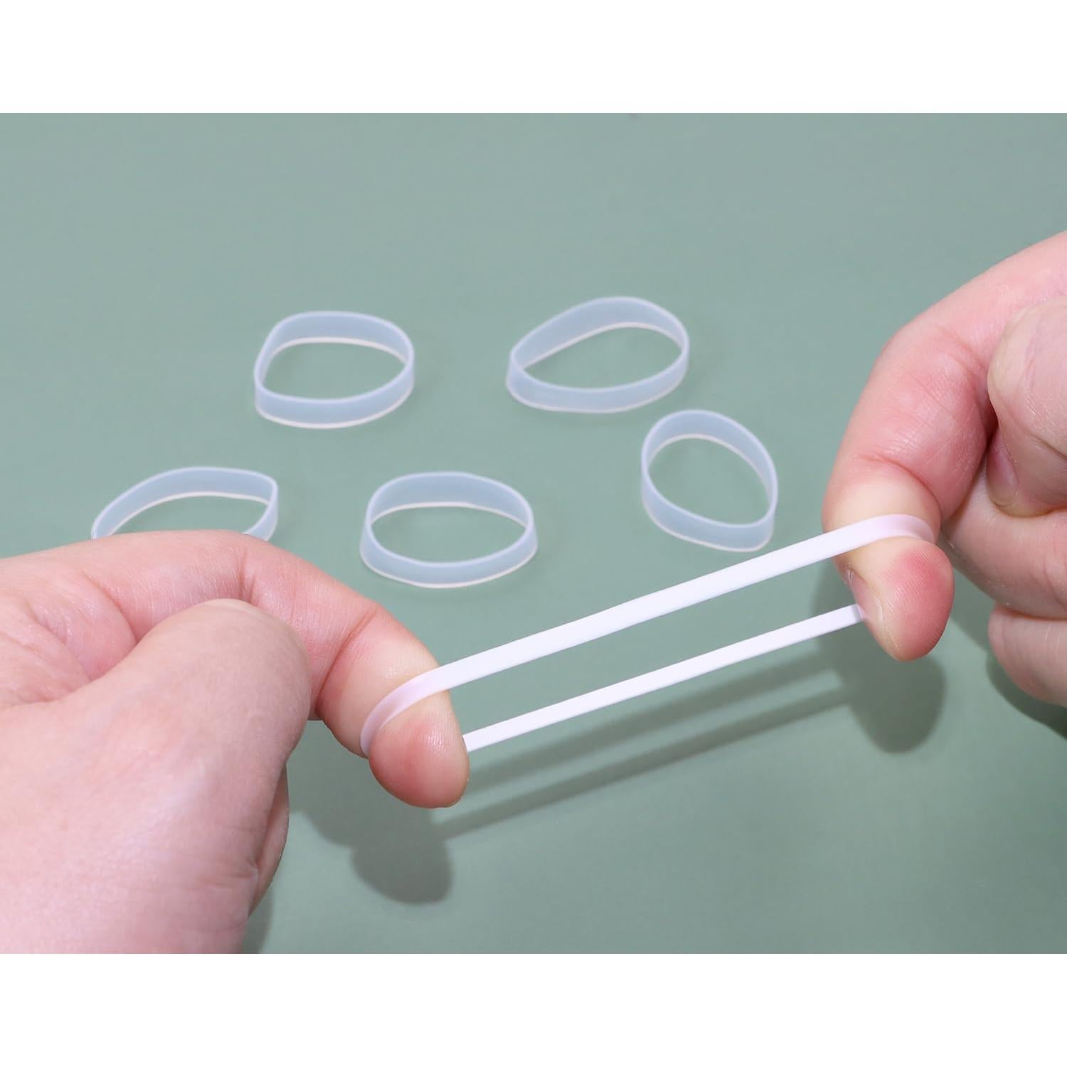 Sujetacables de Silicona ONLYKXY 100 Piezas 20 mm Transparente