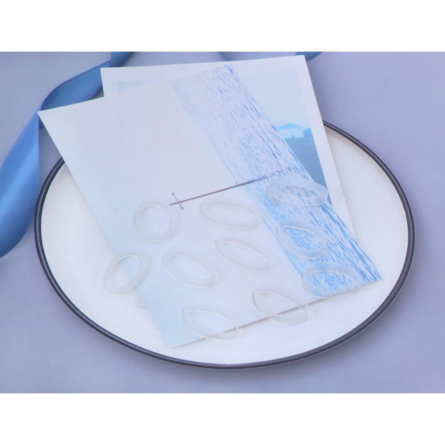 Sujetacables de Silicona ONLYKXY 100 Piezas 20 mm Transparente