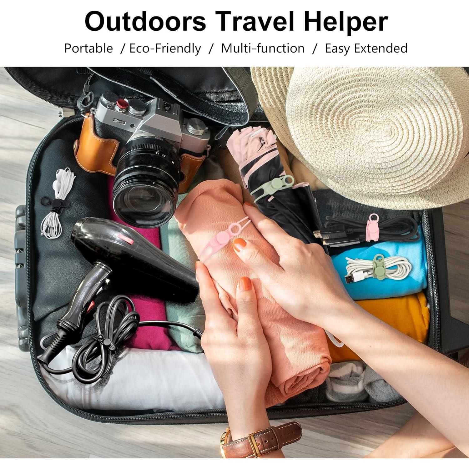 Organizador de Cables OneLeaf 30 Pcs Silicona Reutilizables