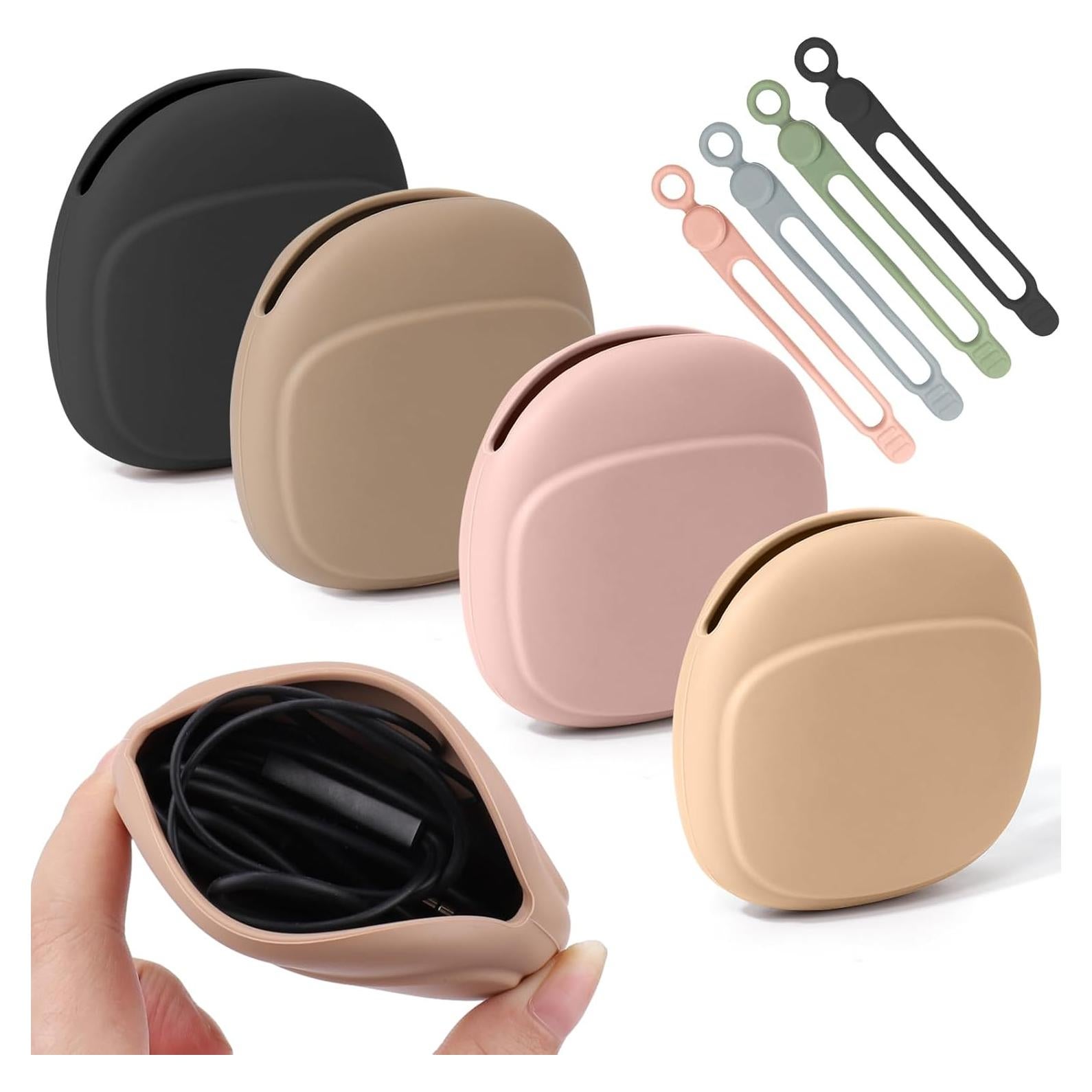 Organizador de Auriculares Mity Rain 4 Pcs Silicona Compacto