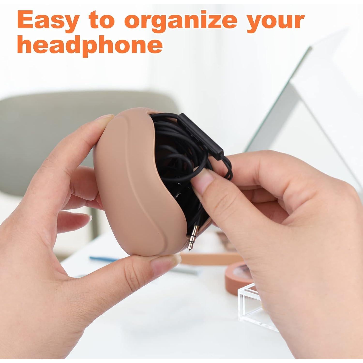 Organizador de Auriculares Mity Rain 4 Pcs Silicona Compacto