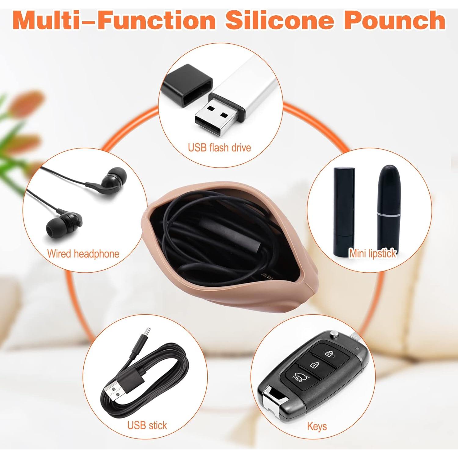 Organizador de Auriculares Mity Rain 4 Pcs Silicona Compacto