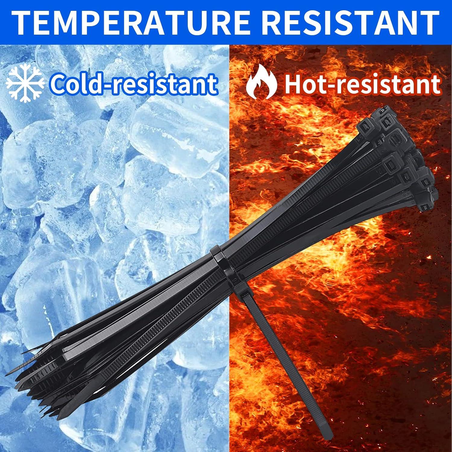 Bridas de Cable MVYC 20 cm Negras Alta Resistencia 1000 Pzas