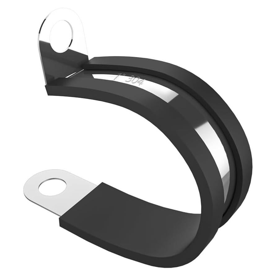 50 Abrazaderas de Cable 1" Acero Inoxidable UCANVIN con Goma
