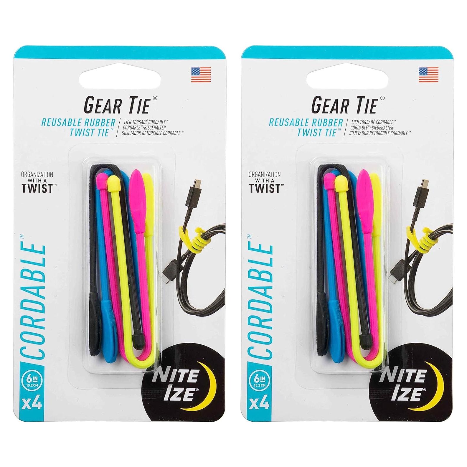 Ataduras Flexibles Nite Ize Gear Tie 15 cm - 8 Piezas Multicolor