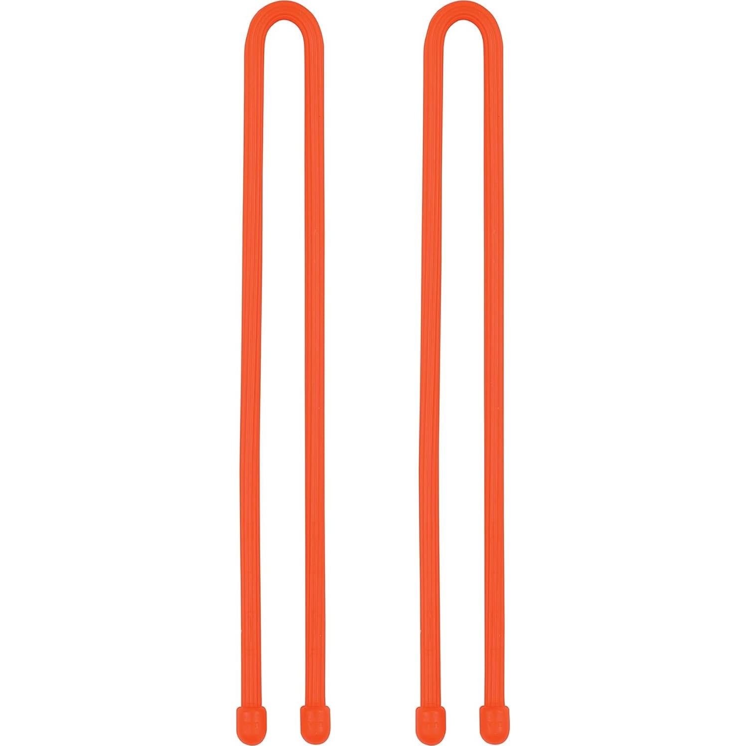 Corbatas de goma reutilizables Nite Ize 12" Naranja 2-Pack