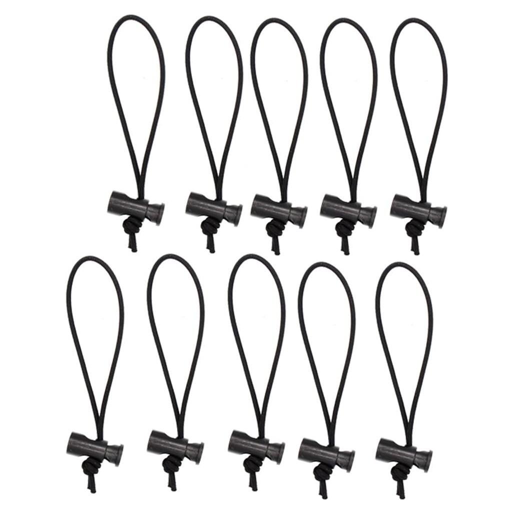 Correa Elástica Ajustable Foto&Tech 10x 16cm Negra para Cables