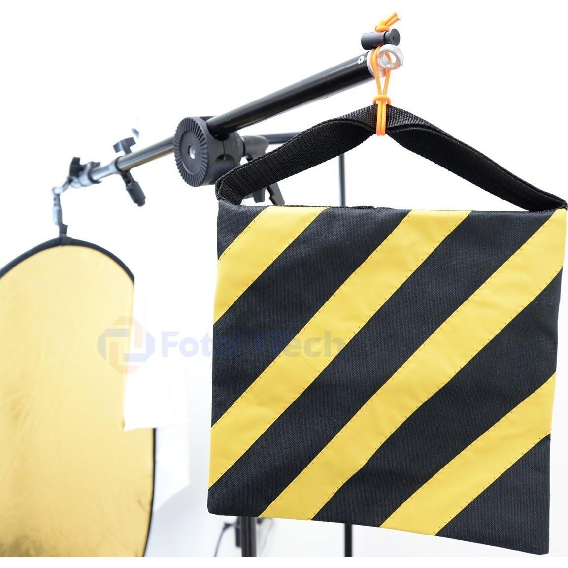 Correa Elástica Ajustable Foto&Tech 10x 16cm Negra para Cables