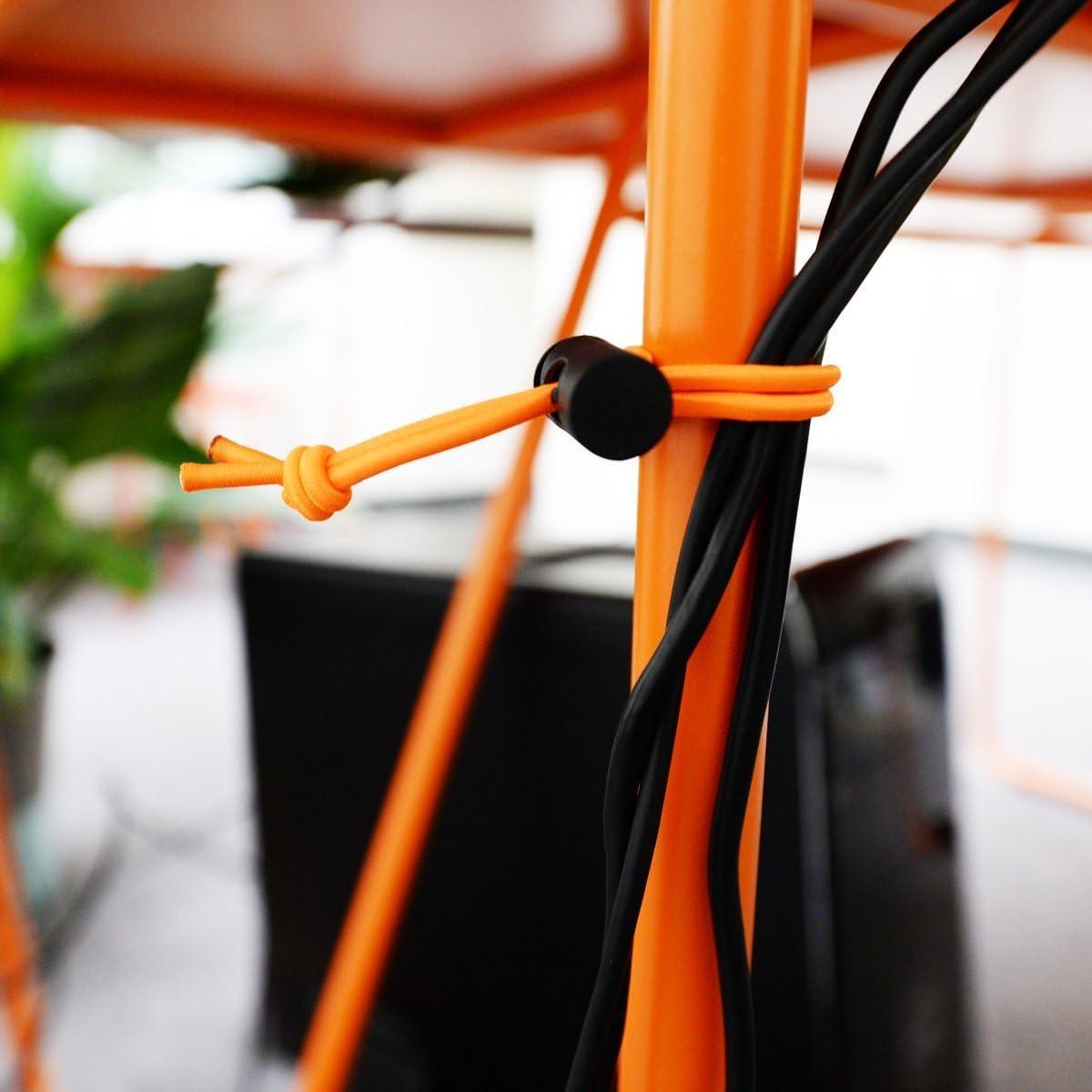 Correa Elástica Ajustable Foto&Tech 10x 16cm Negra para Cables