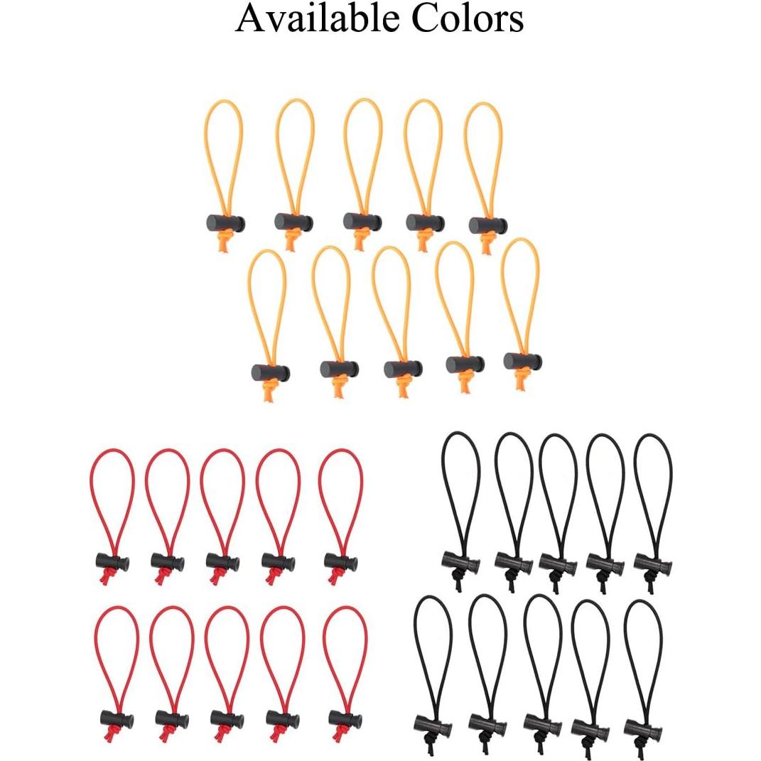 Correa Elástica Ajustable Foto&Tech 10x 16cm Negra para Cables