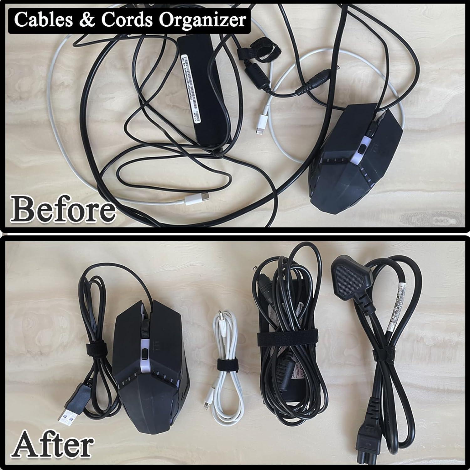 50 Bridas de Nylon Reutilizables 10 cm Anikoocory Negras