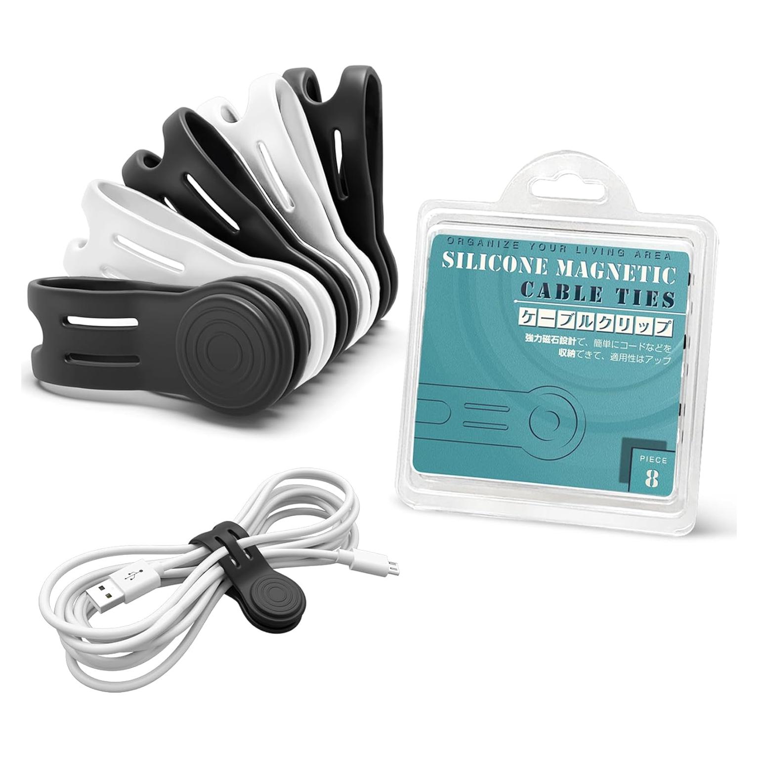 Correas Magnéticas Reutilizables Kanemc 8-Pack Silicona 12.7cm