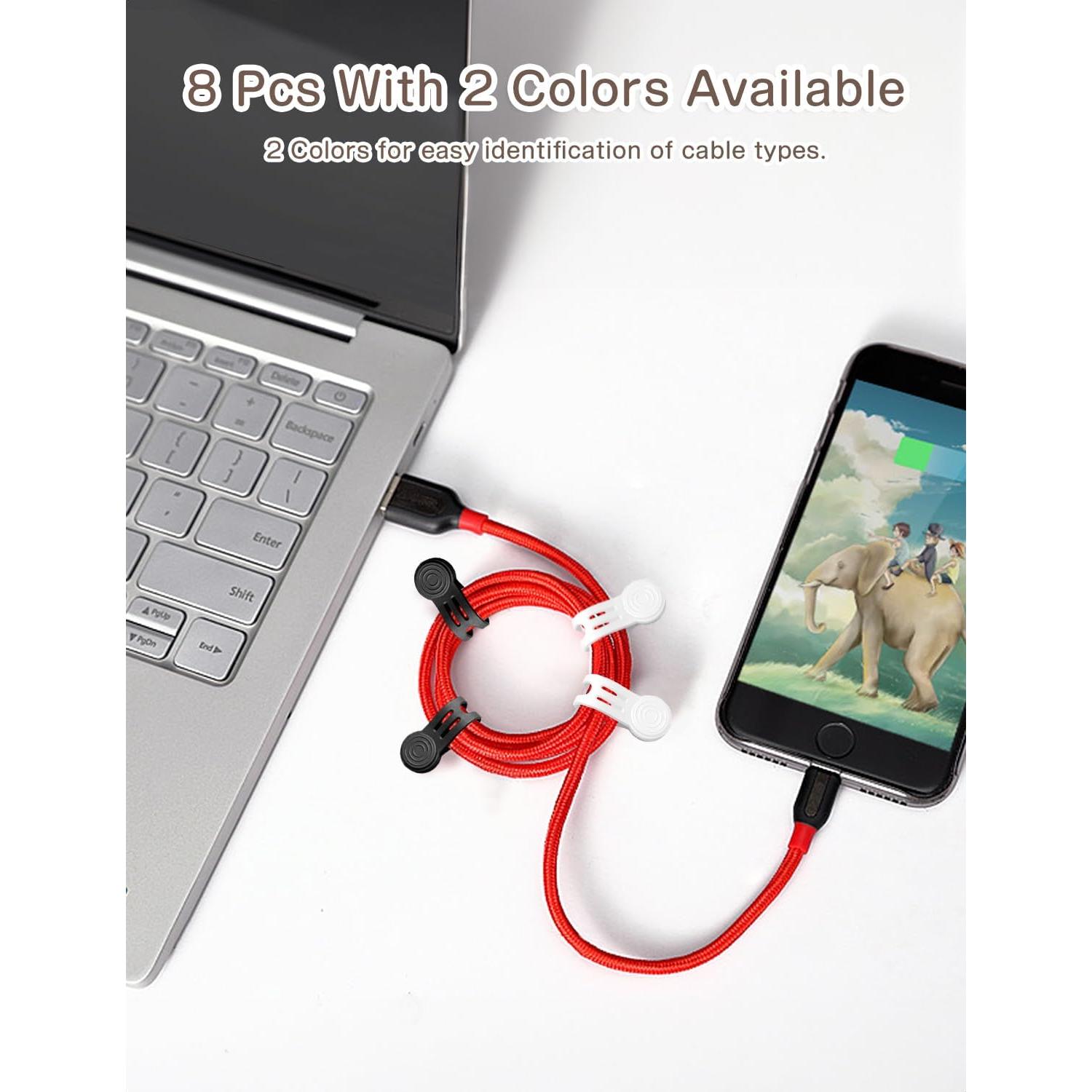 Correas Magnéticas Reutilizables Kanemc 8-Pack Silicona 12.7cm