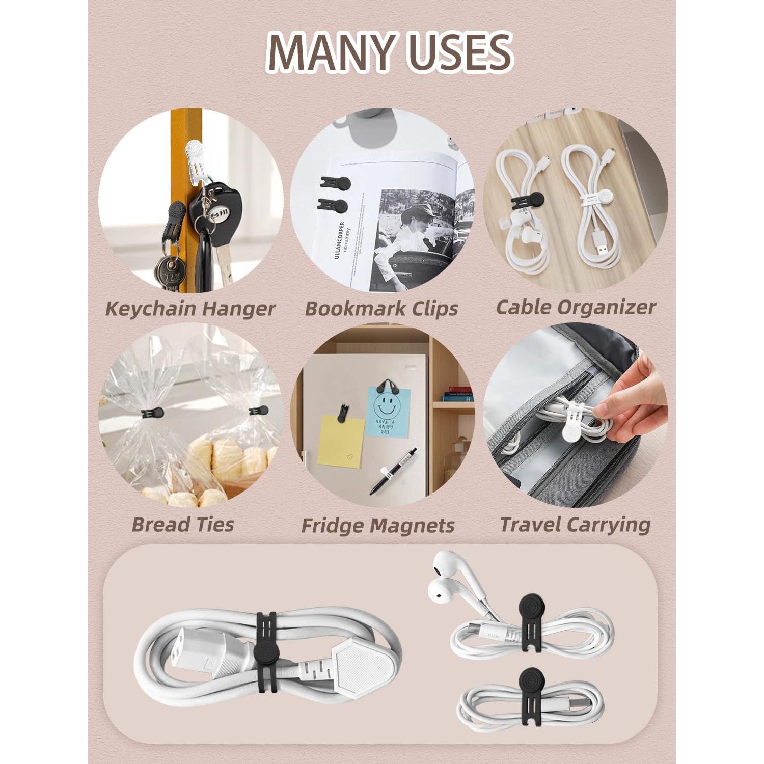 Correas Magnéticas Reutilizables Kanemc 8-Pack Silicona 12.7cm