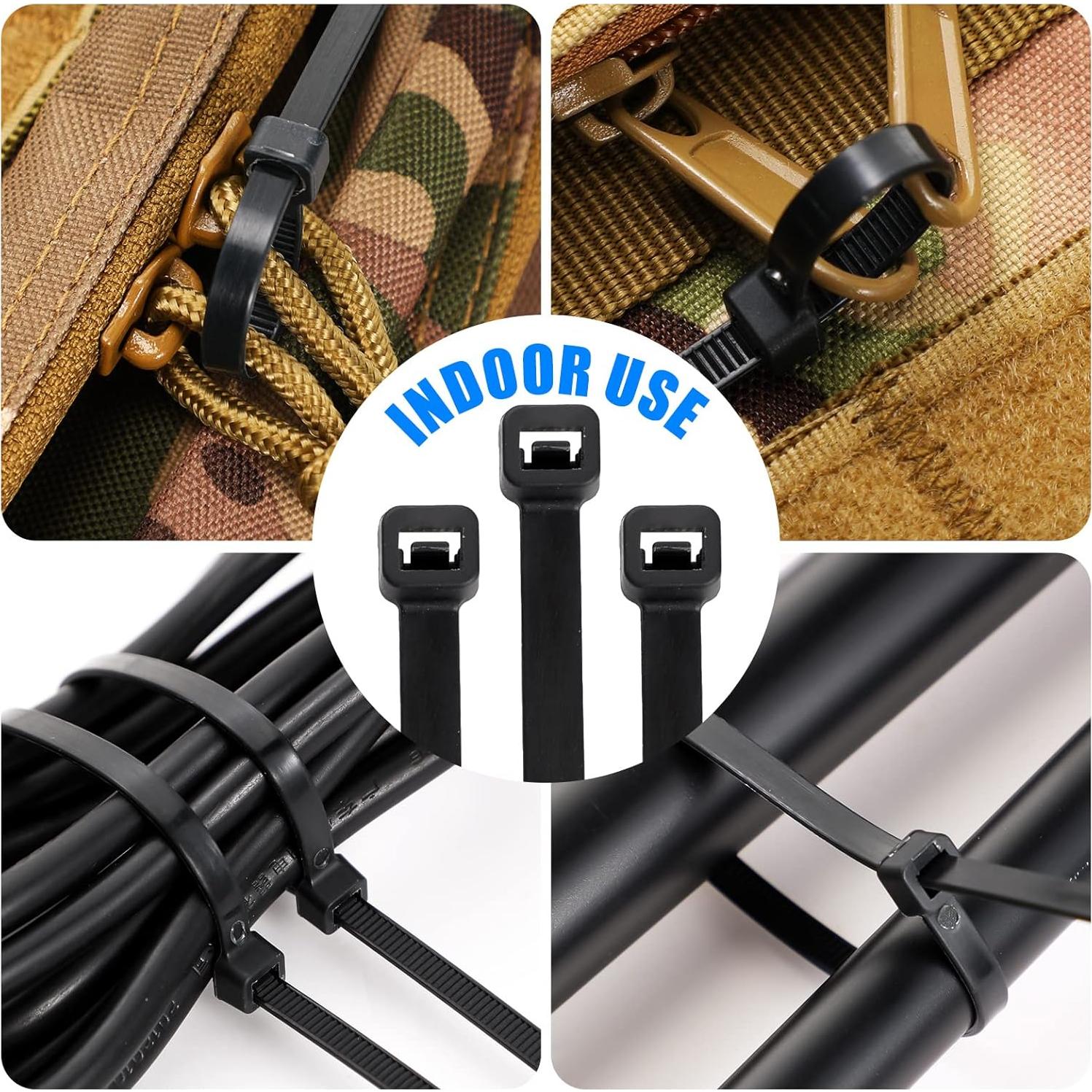 Bridas de Cable Geosar 3000 Piezas Nylon 30.48 cm 50 kg Negro