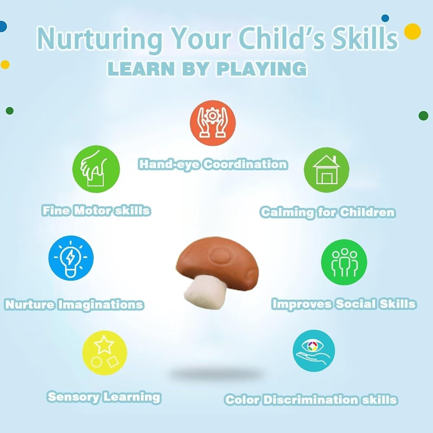 Set de 10 Moldes de Verduras Yiklucg con 5 Arcillas