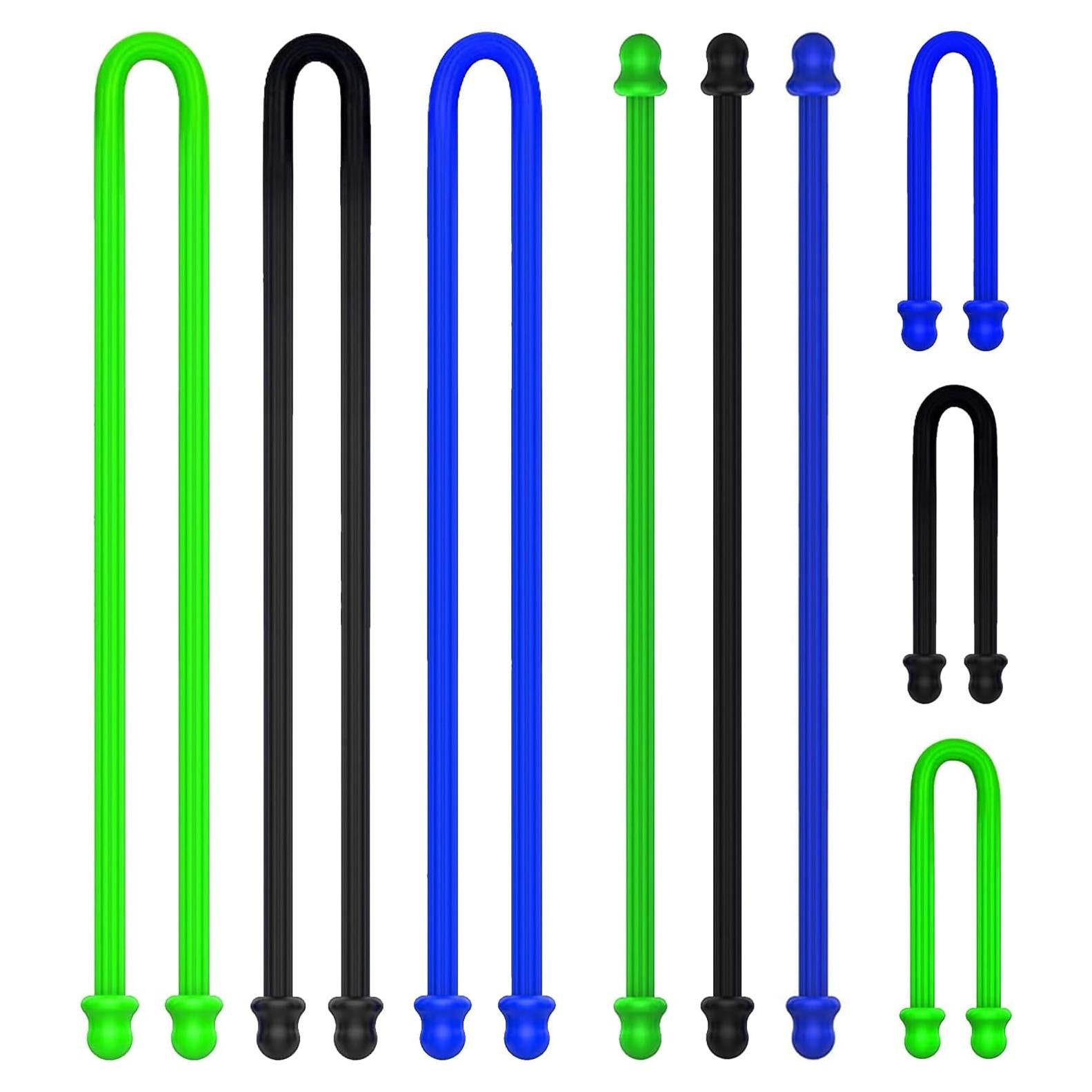 Juego de 9 Correas de Silicona UAIAGM para Organización de Cables