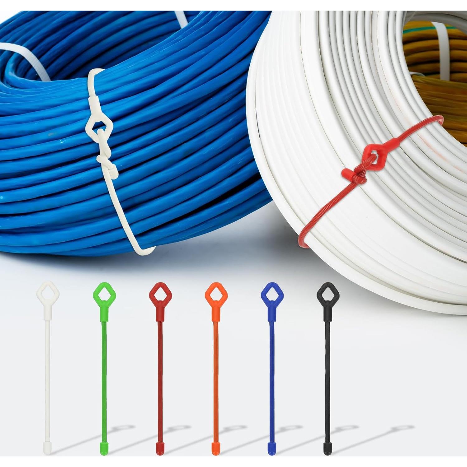 Tiras de Goma Retorcidas PATIKIL 15.24 cm Silicona Naranja 5 Pcs