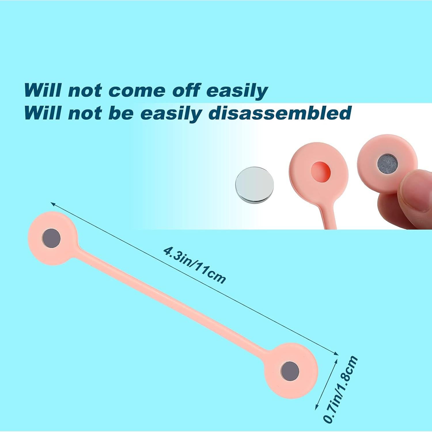 Clips Magnéticos de Silicona LUTER 16 Piezas 8 Colores