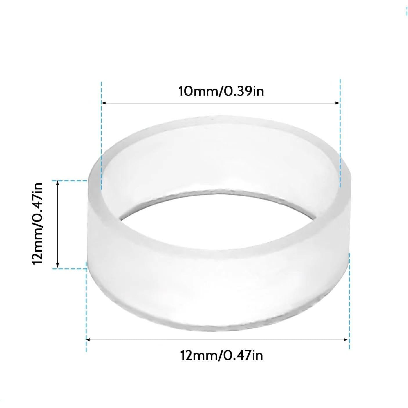 200 Bandas Elásticas Transparentes de Silicona LNYMZD 1.27 cm
