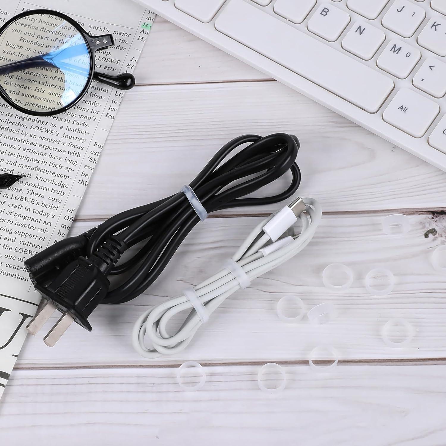 200 Bandas Elásticas Transparentes de Silicona LNYMZD 1.27 cm