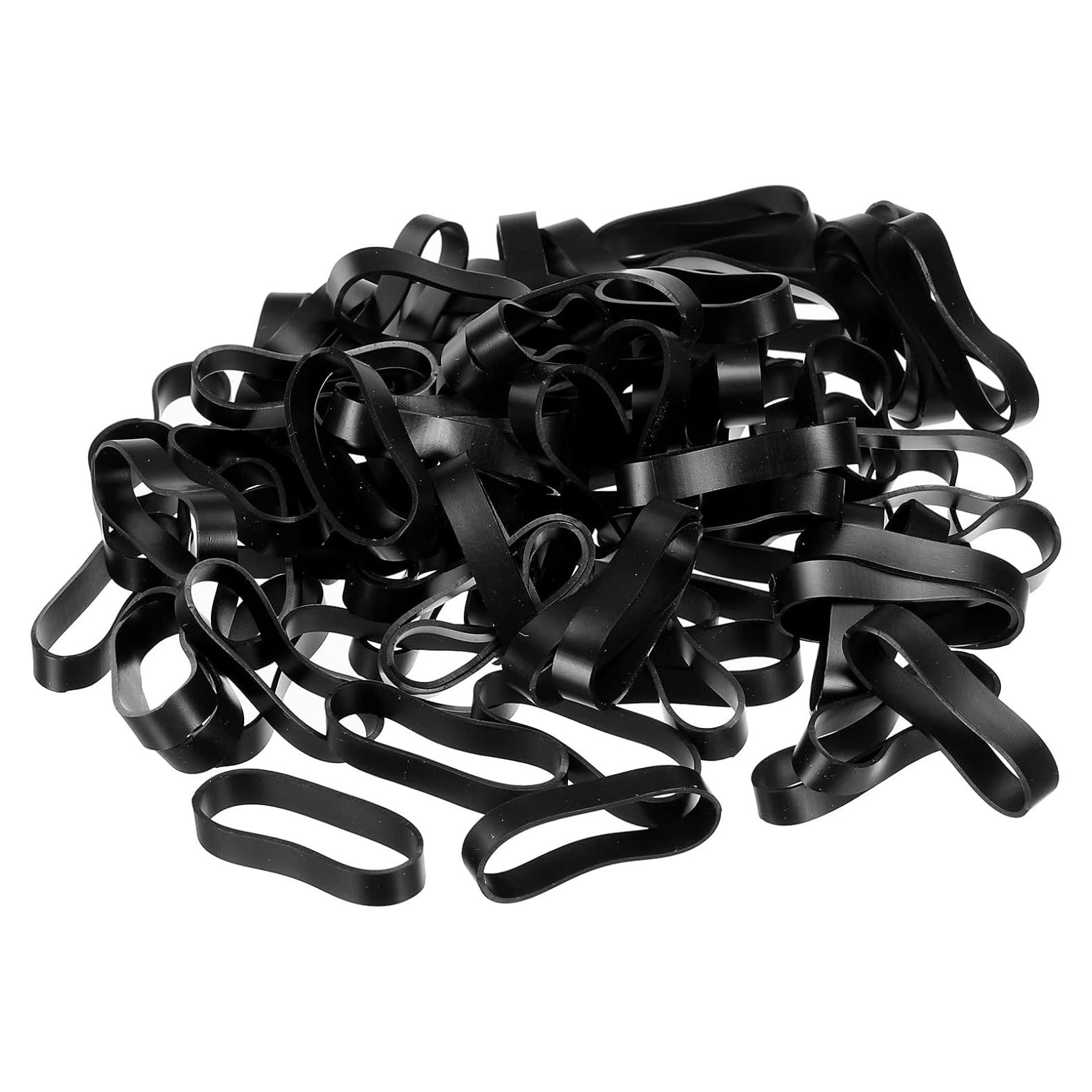 Bandas de Goma de Silicona PATIKIL 100pcs 31.75mm Negro