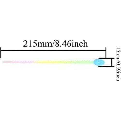 15 Corbatas de Cable de Silicona FAGEGFA Amarillo Gradiente