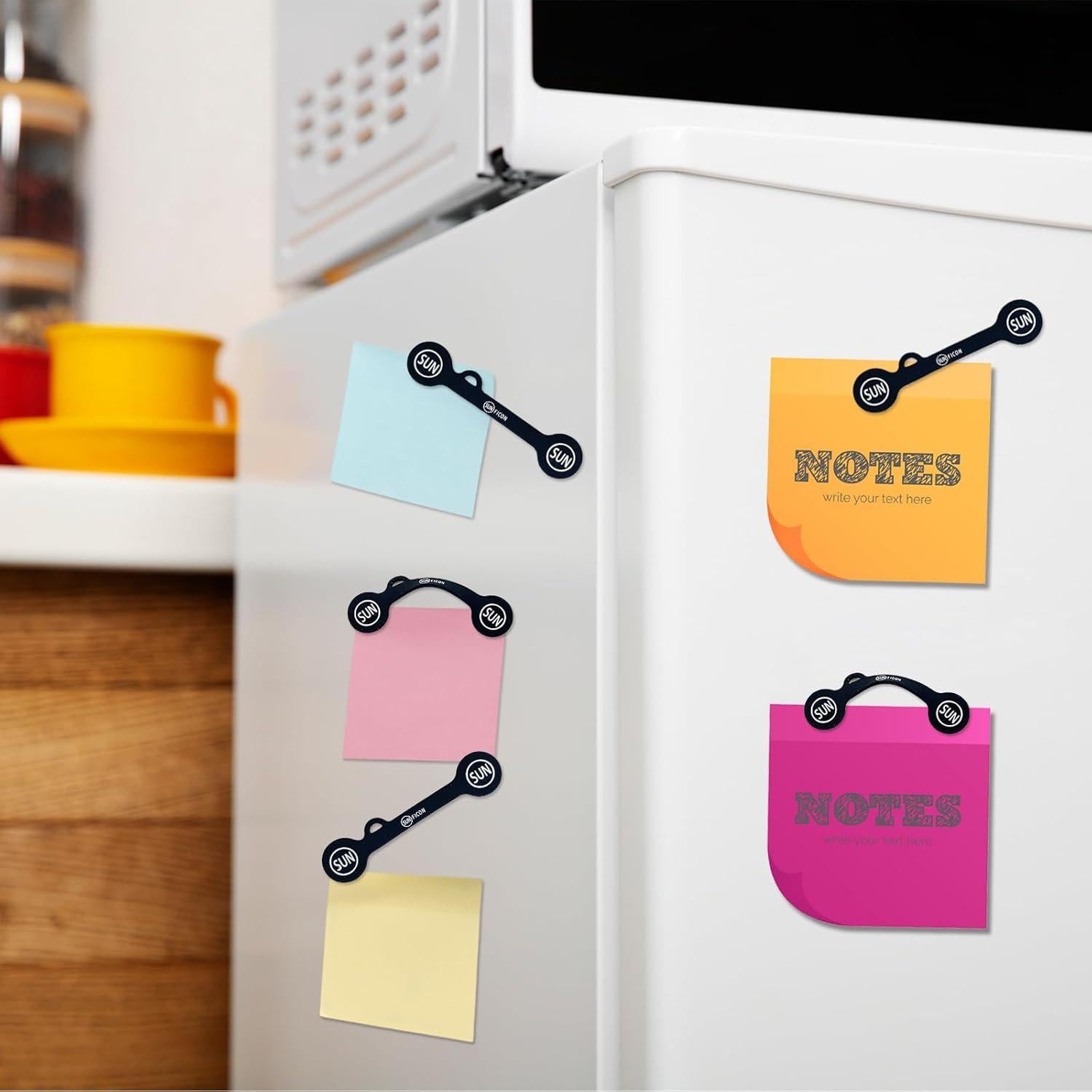 Clips Magnéticos para Cables SUNFICON - Paquete de 5 Negro