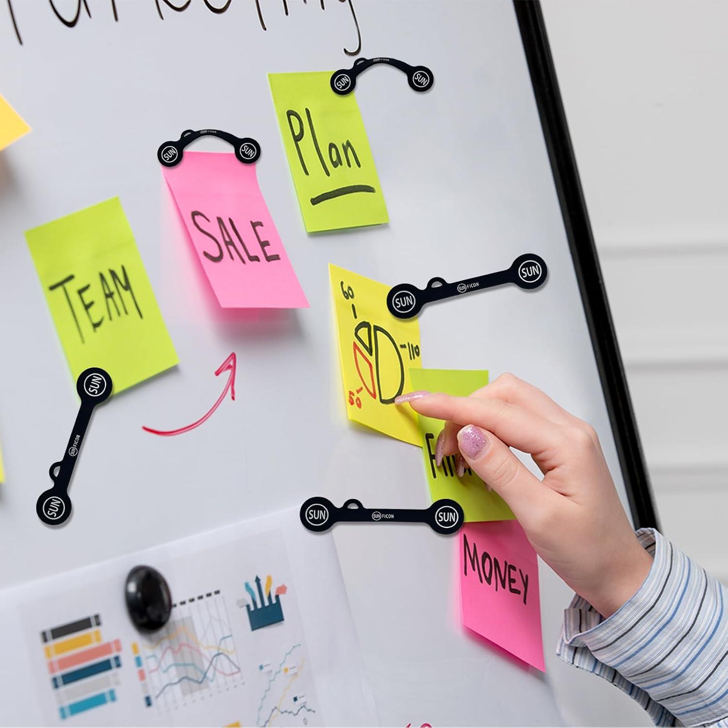 Clips Magnéticos para Cables SUNFICON - Paquete de 5 Negro