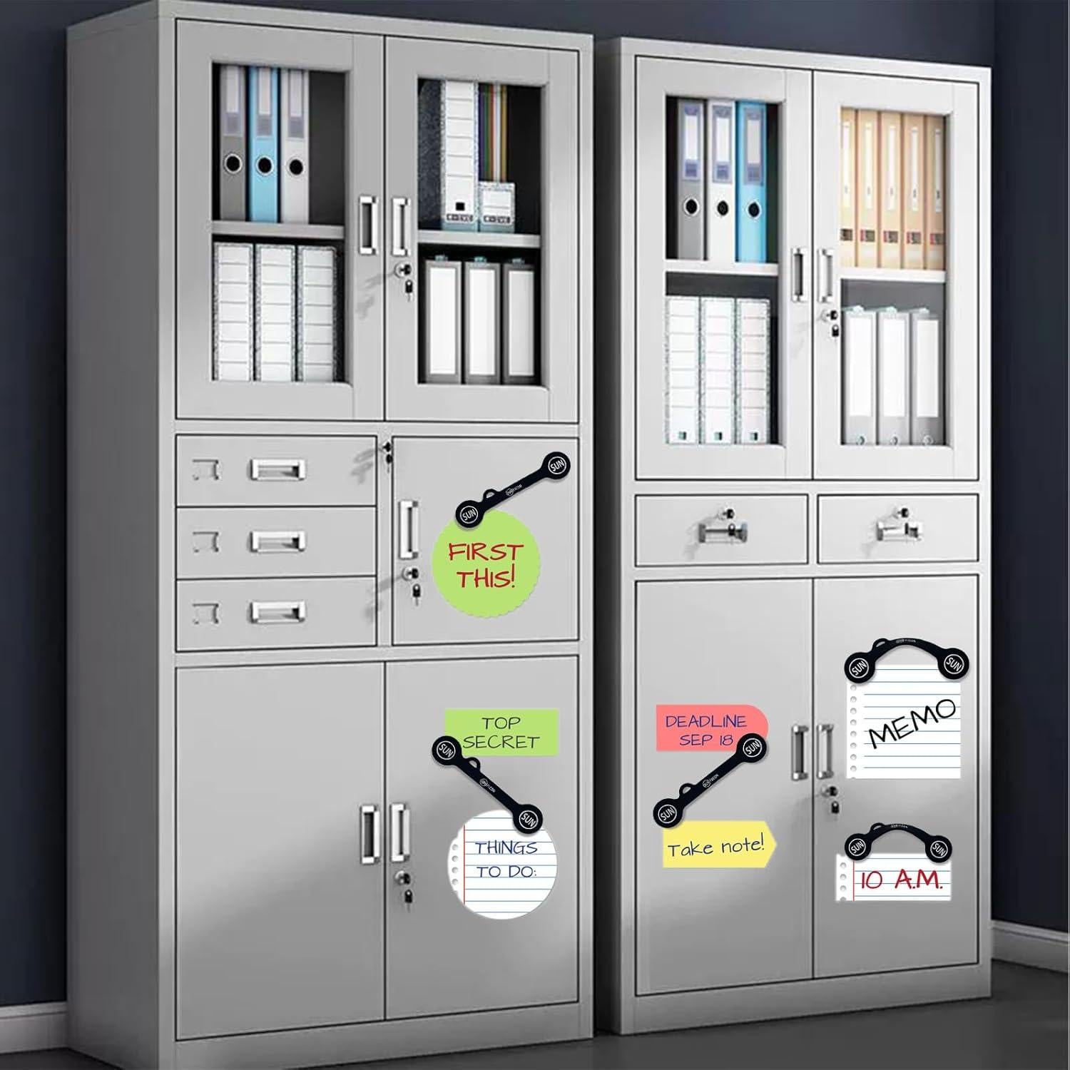 Clips Magnéticos para Cables SUNFICON - Paquete de 5 Negro