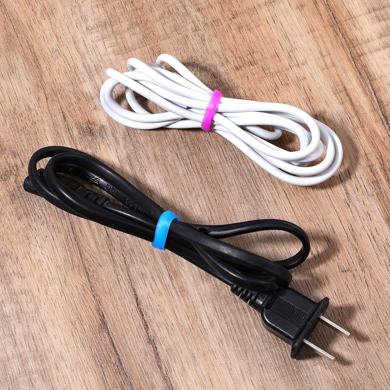 200 Bandas Elásticas de Silicona 15mm Sliverdew - Organizador de Cables