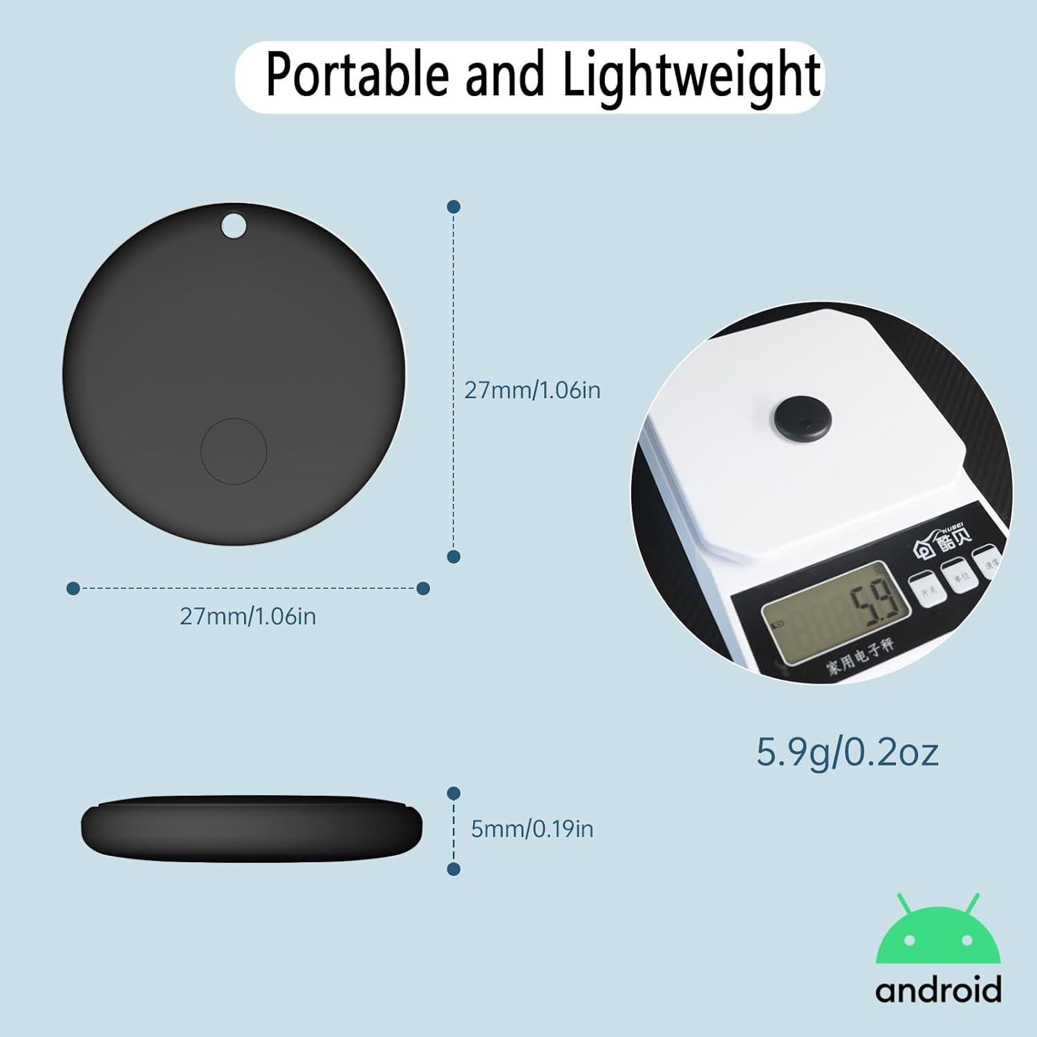 Rastreador Bluetooth Android MaiLv F08 - Etiqueta Inteligente