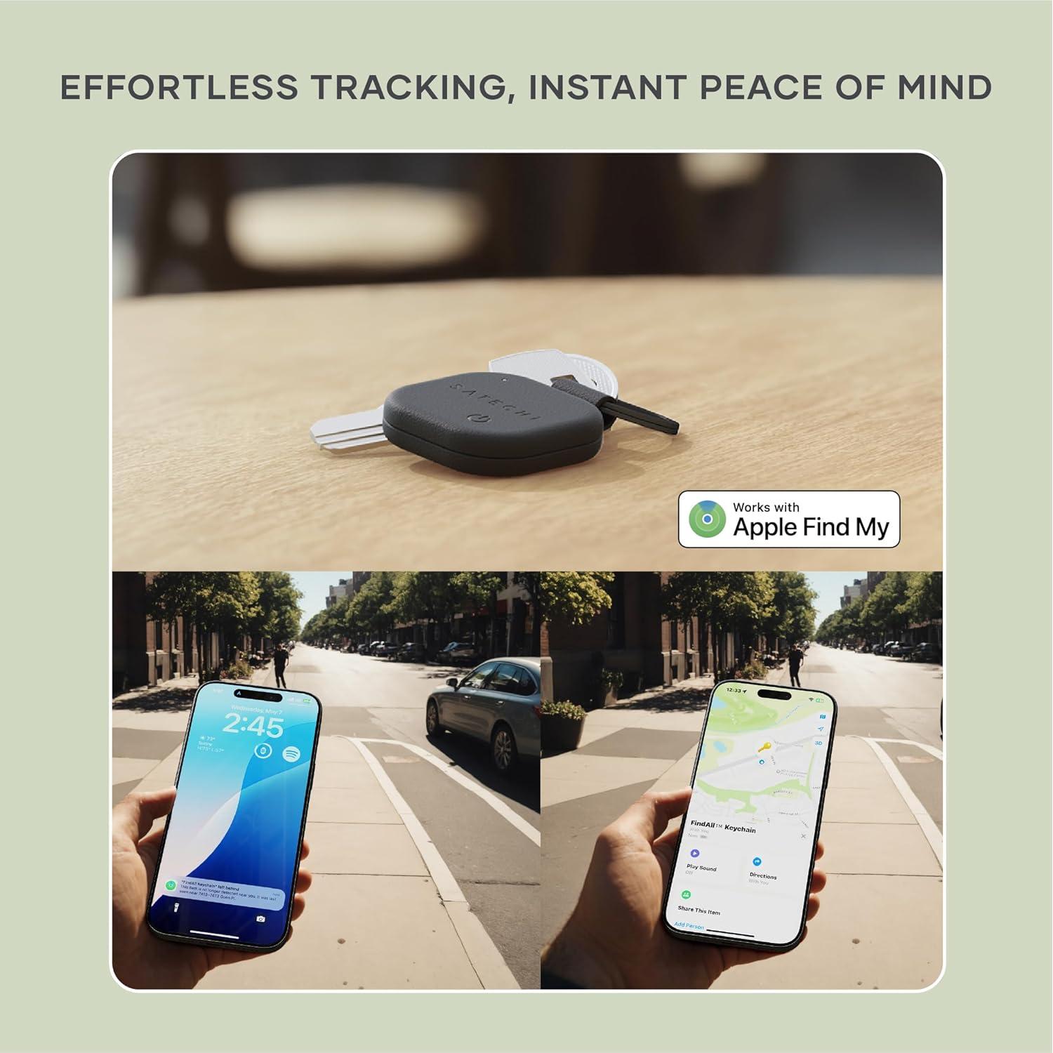 Satechi FindAll Llavero Inalámbrico con Find My - Negro