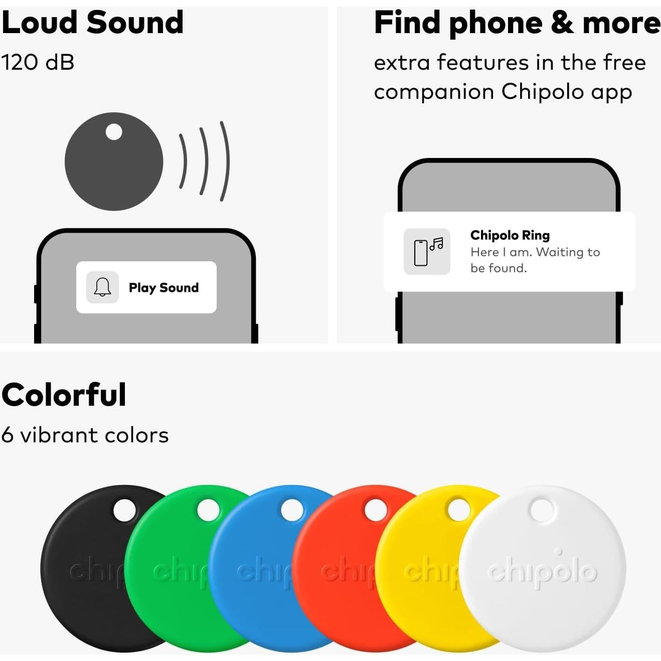 Chipolo POP Rastreador Bluetooth Colorido - 4 Paquete