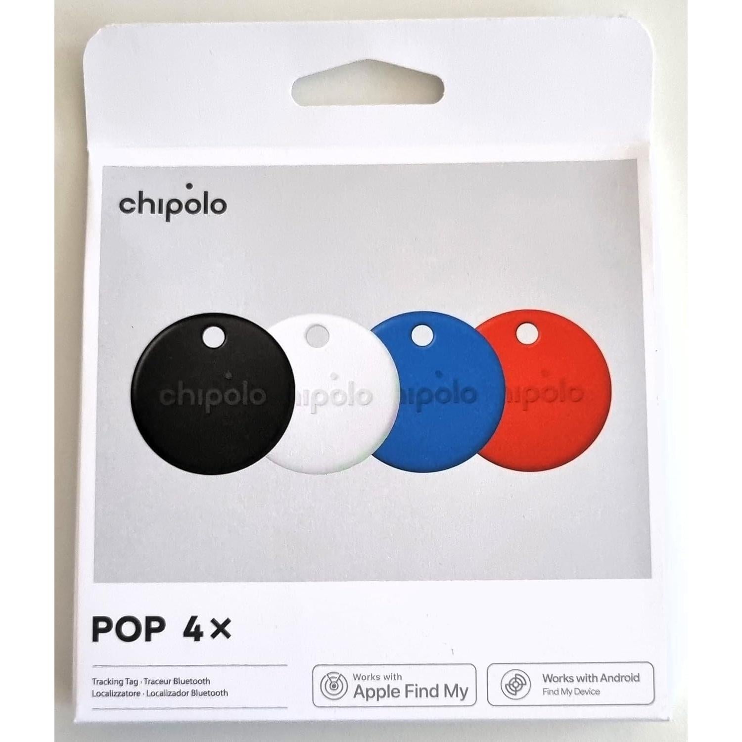Chipolo POP Rastreador Bluetooth Colorido - 4 Paquete