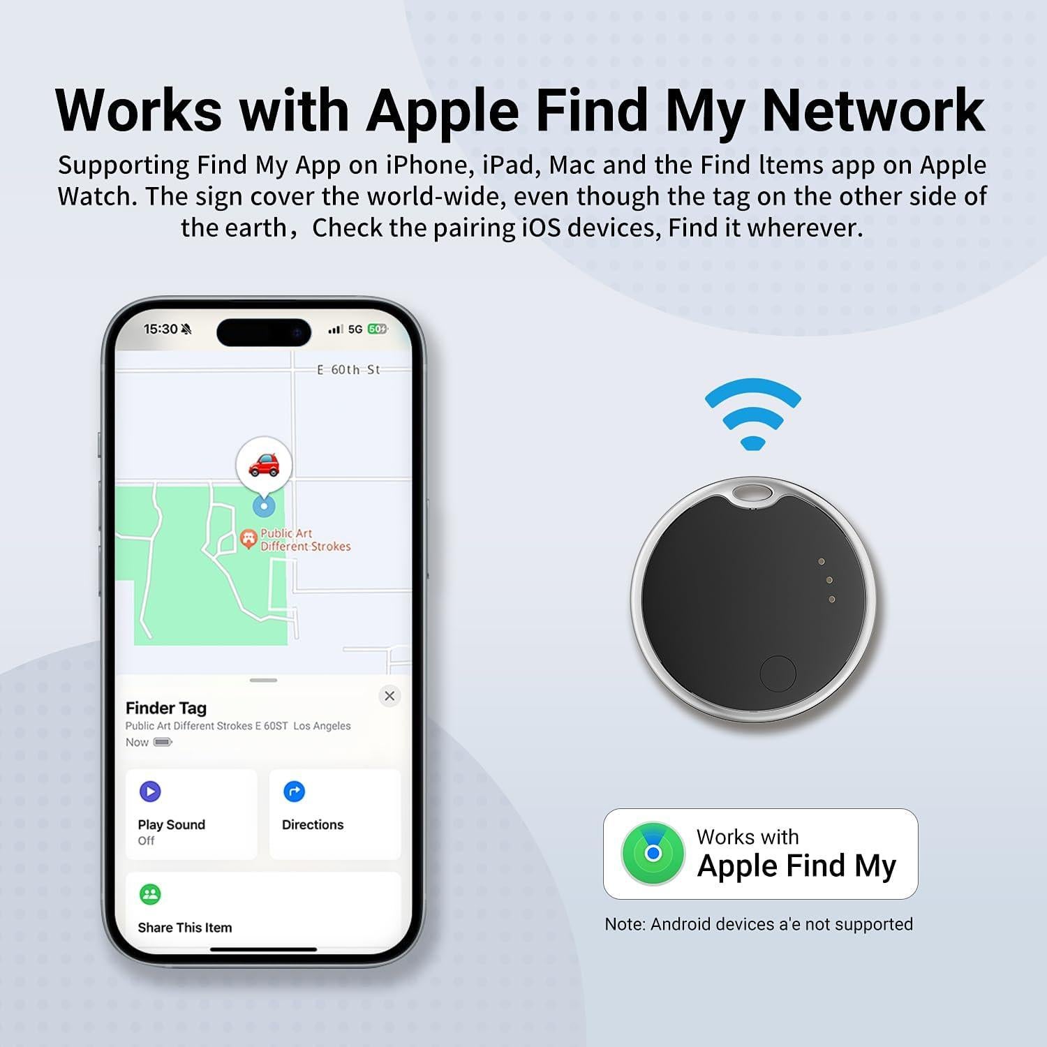 Rastreador Bluetooth OPSO Pack 4 Etiquetas Localización iOS