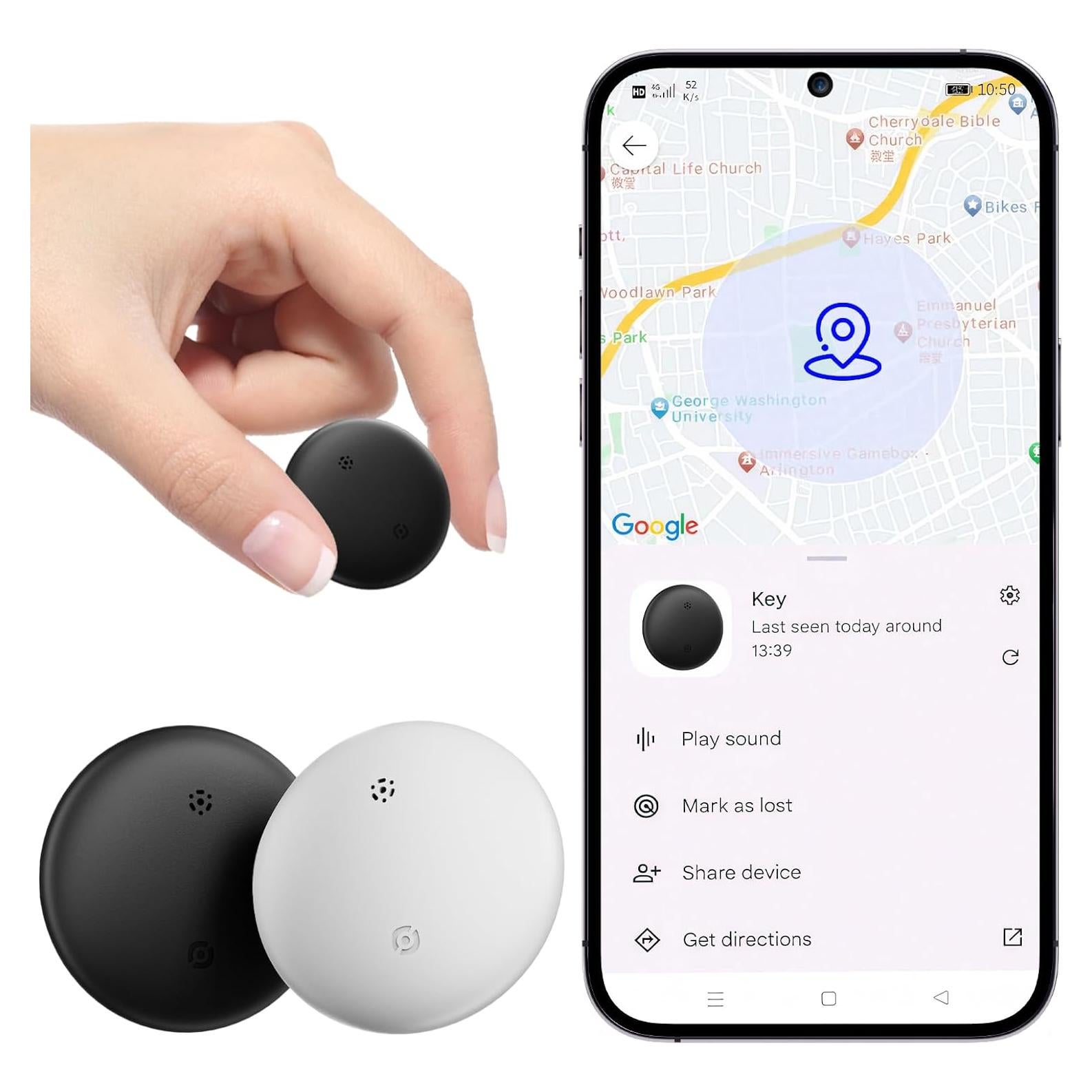 Rastreador Bluetooth SUNOLINK S10 para Android - Paquete de 2