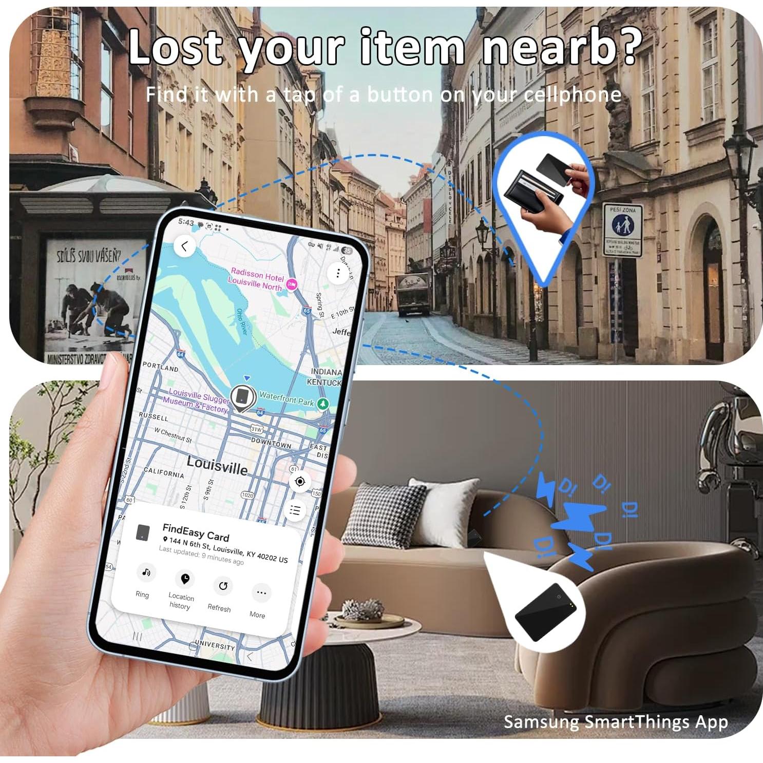 Tarjeta Rastreadora de Cartera MICFLIP para Samsung - Ultra Delgado IP67