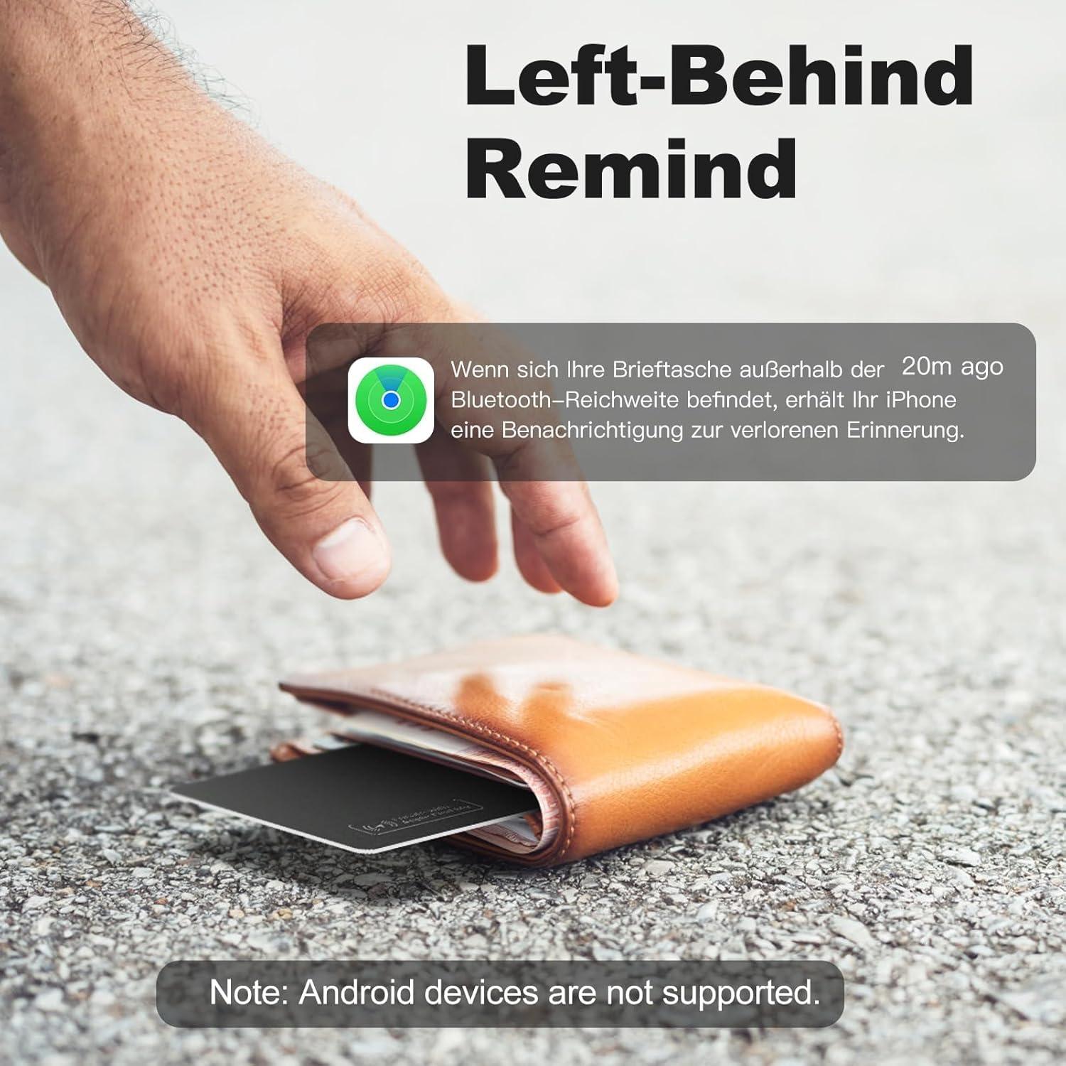 Rastreador de Cartera VODESON IP68 - Carga Inalámbrica, Bluetooth