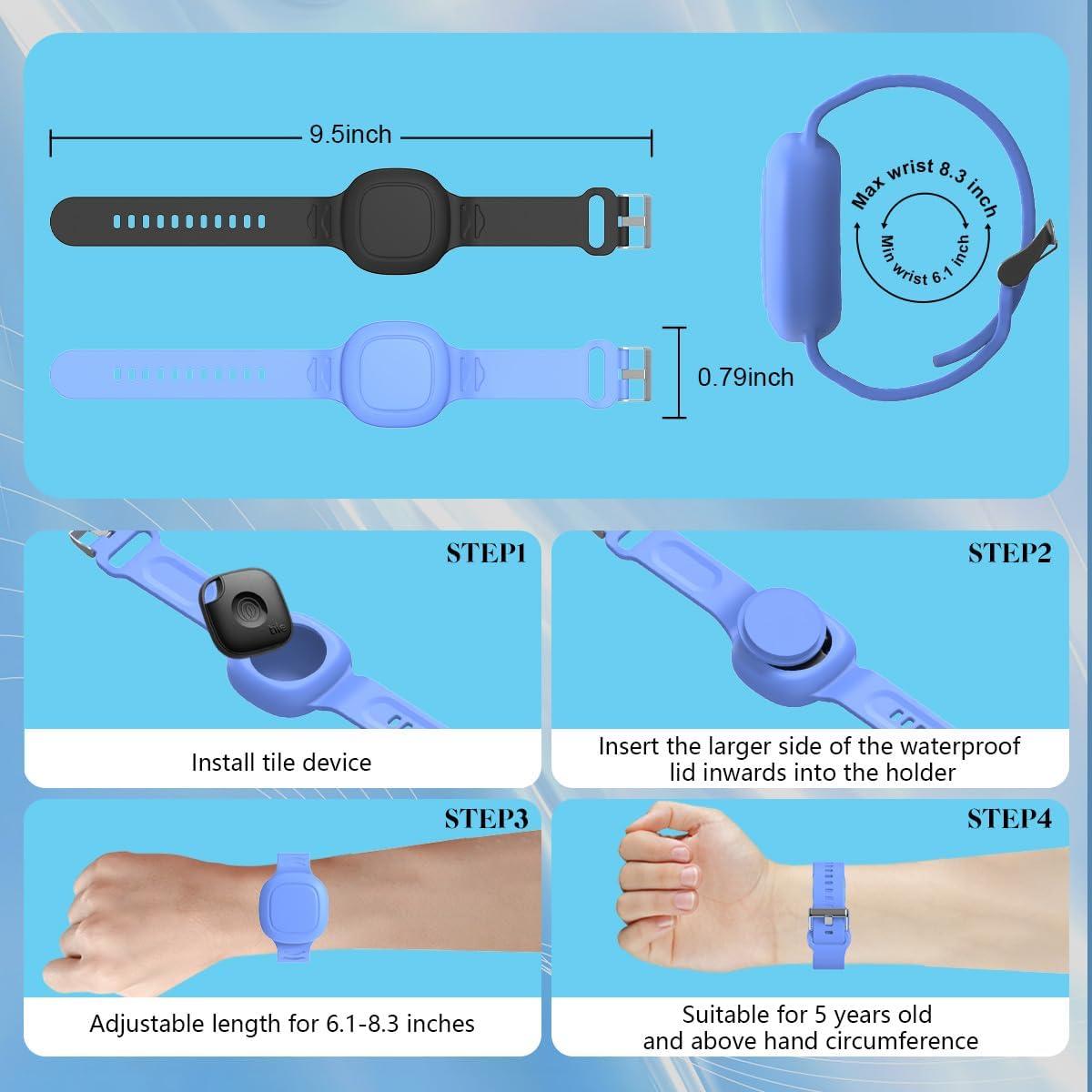Pulsera de Silicona Impermeable LAKSDIURT para Tile Mate 2024