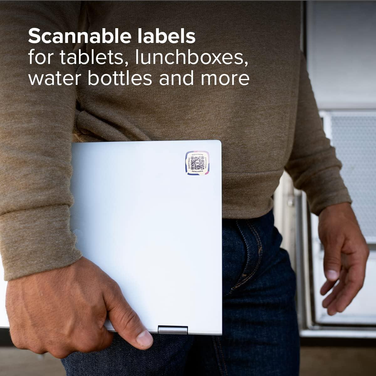 Etiquetas de Perdido y Encontrado Tile | 25 Adhesivas QR