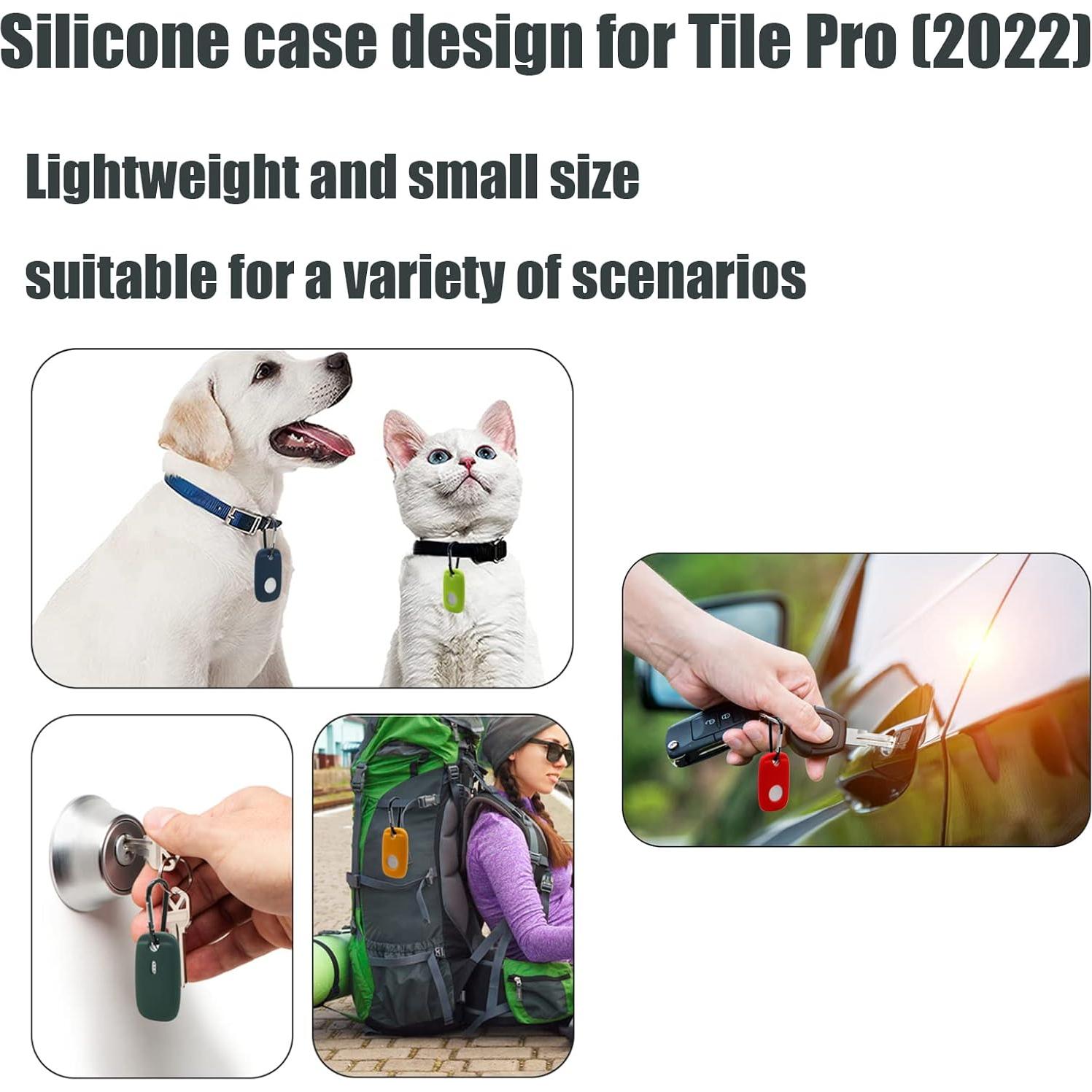 Funda de Silicona KJGLRSQH para Tile Pro 2022 - 2 Pack Brillo