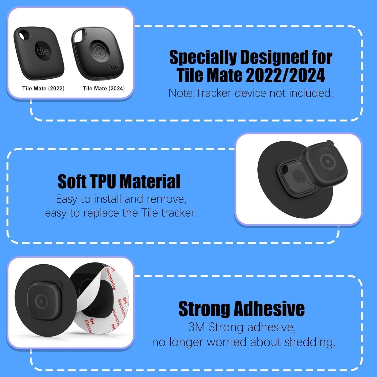 Funda Impermeable para Tile Mate 2024 - 2 Piezas FGERWZ