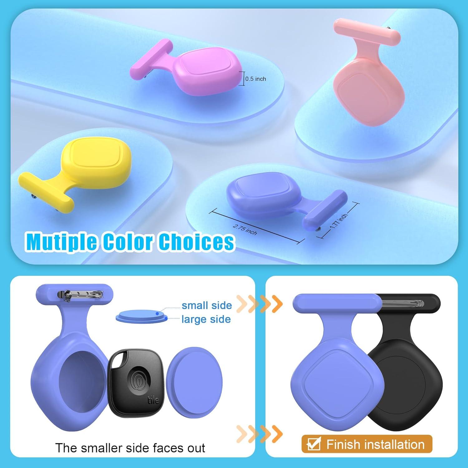 Funda de Silicona LAKSDIURT para Tile Life360 Mate 2024 - 2 Pcs