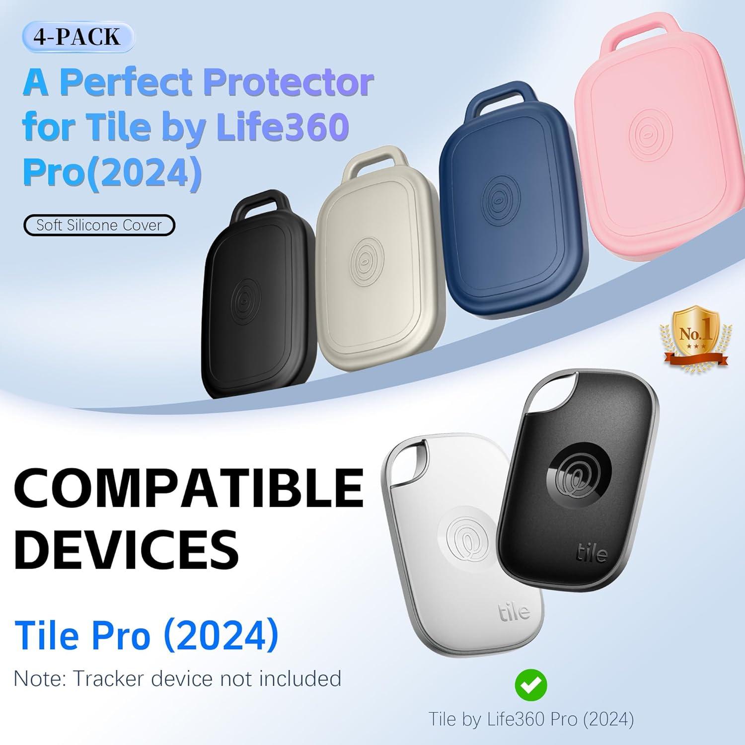 Funda de Silicona Impermeable para Tile Pro 2024 - 4 Piezas